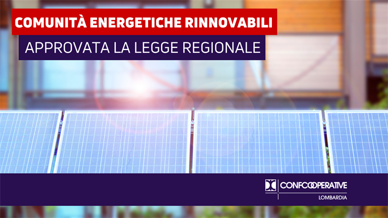 Regione, approvata la legge sulle Comunità Energetiche Rinnovabili