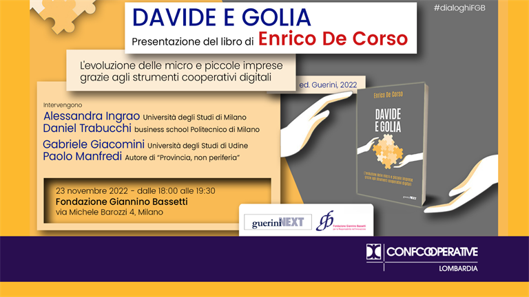 23 novembre | presentazione del libro "Davide e Golia" del direttore Enrico De Corso