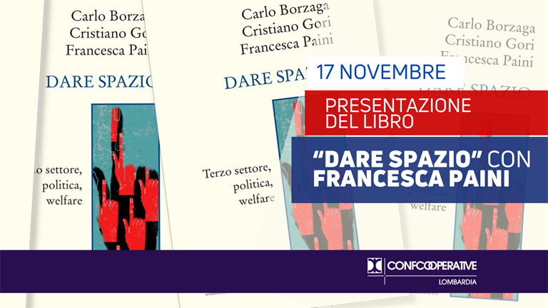 17 NOVEMBRE | Presentazione del volume "Dare spazio", Tra gli autori Francesca Paini