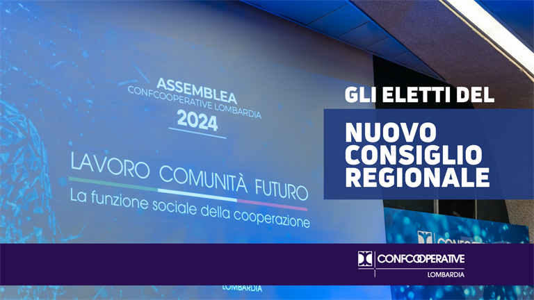 Assemblea 2024 | Gli eletti al Consiglio Regionale di Confcooperative Lombardia