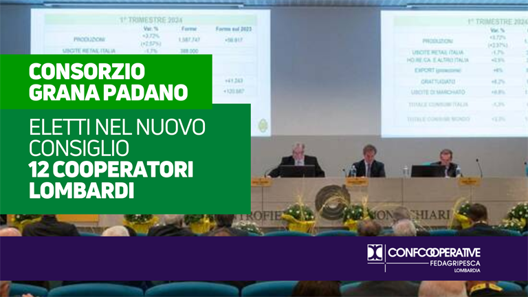 Consorzio Grana Padano: eletti nel nuovo Cda 12 cooperatori lombardi