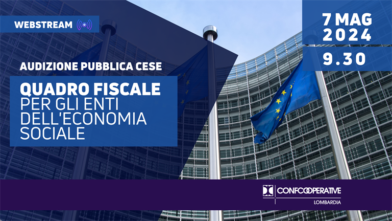 7 maggio | Audizione CESE sui sistemi fiscali a sostegno dell'economia sociale