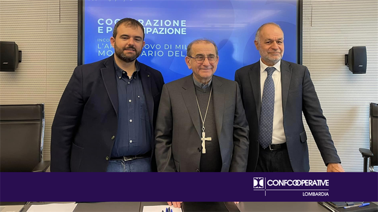 Festa dei lavoratori, Confcooperative incontra l’Arcivescovo di Milano