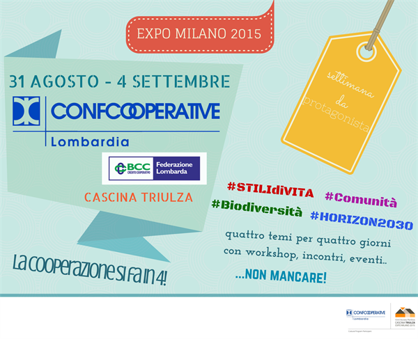 Confcooperative Lombardia a Expo con “La Cooperazione si fa in 4!”
