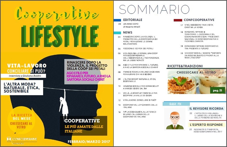 COOPERATIVE LIFESTYLE MARZO, PROTAGONISTE LE DONNE!