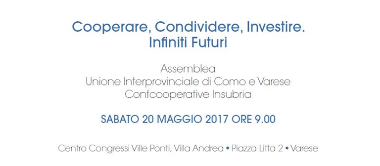 CONFCOOPERATIVE INSUBRIA, A MAGGIO L'ASSEMBLEA ANNUALE