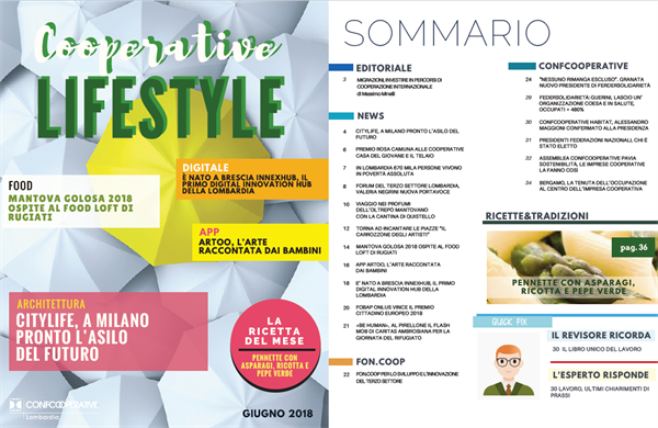 COOPERATIVE LIFESTYLE, ONLINE IL NUMERO DI GIUGNO