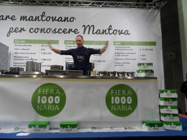 FIERA MILLENARIA DI GONZAGA, NELLO STAND DI CONFCOOPERATIVE MANTOVA SHOW COOKING CON LO CHEF RUGIATI