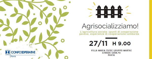 AGRICOLTURA SOCIALE, WORKSHOP A PAVIA