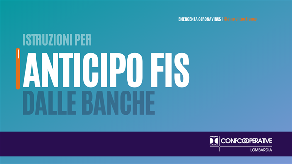 Istruzioni per anticipo FIS dalle banche