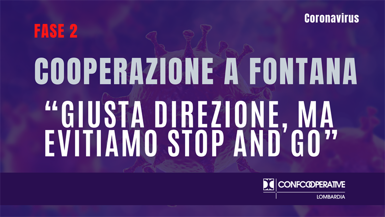 Coronavirus, cooperazione a Fontana su fase 2 “giusta direzione, ma evitiamo stop and go”