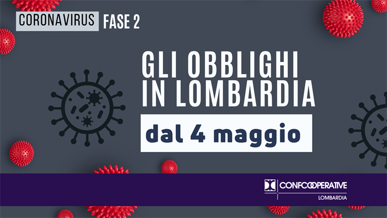 Coronavirus, gli obblighi in Lombardia dal 4 maggio