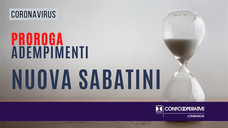 Covid-19, slittano i termini per gli investimenti “Nuova Sabatini”