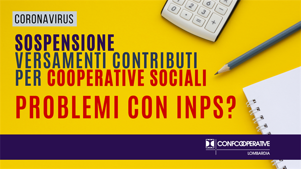 Covid-19, sospensione versamenti contributi per ONLUS. Problemi con Inps? Cosa fare