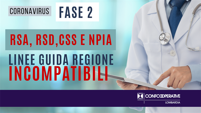 Fase 2, associazioni sociosanitario: "linee guida Regione incompatibili"