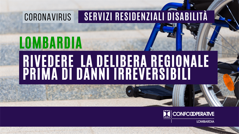 Servizi residenziali: rivedere la delibera regionale sulla “Fase due”