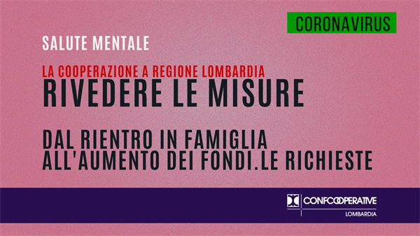 Covid e salute mentale, cooperazione a Gallera: rivedere le misure. Ecco cosa non va