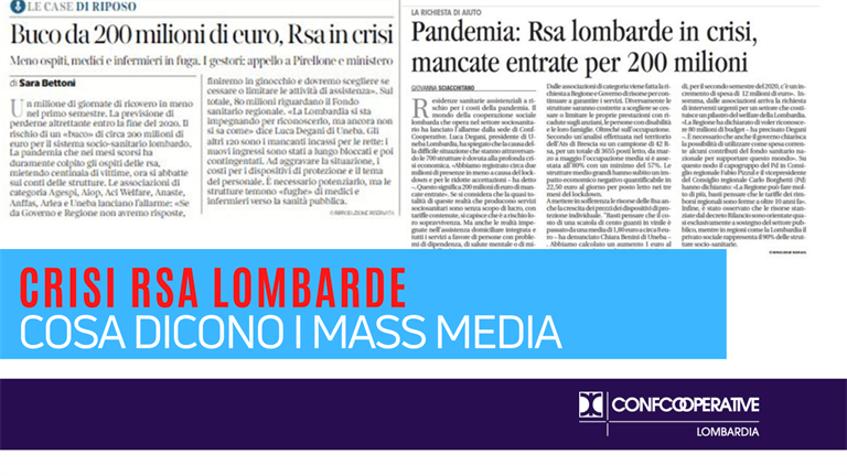 Crisi rsa lombarde, cosa dicono i mass media