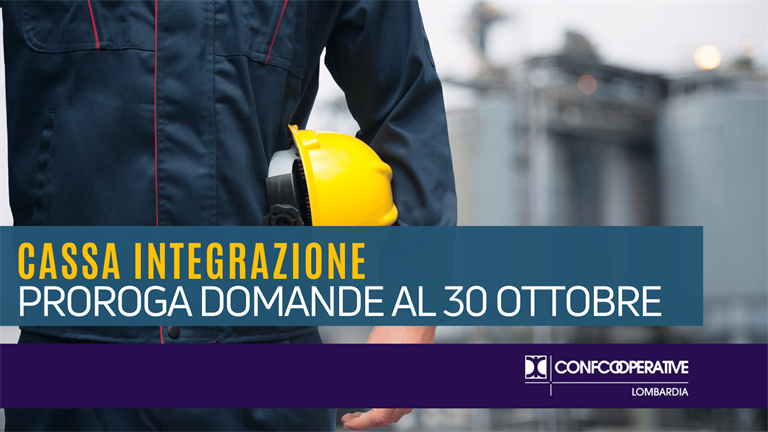 Cassa integrazione, proroga domande al 30 ottobre