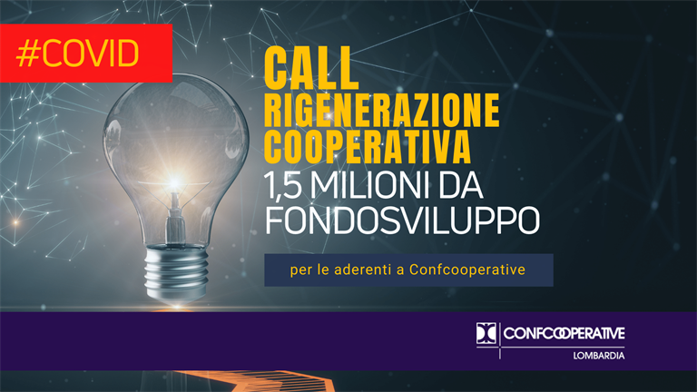 Covid, da Fondosviluppo 1,5 milioni per supportare rigenerazione e digitalizzazione cooperative