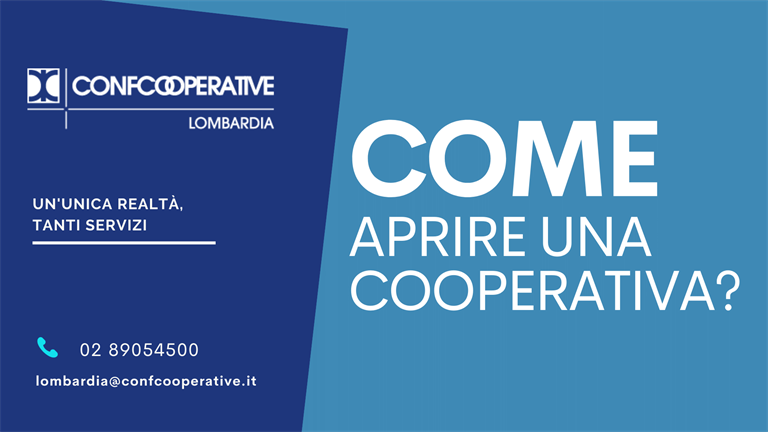 Aprire una cooperativa | Confcooperative Lombardia