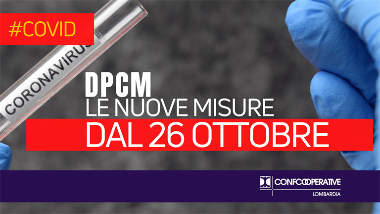 Covid, le nuove misure dal 26 ottobre