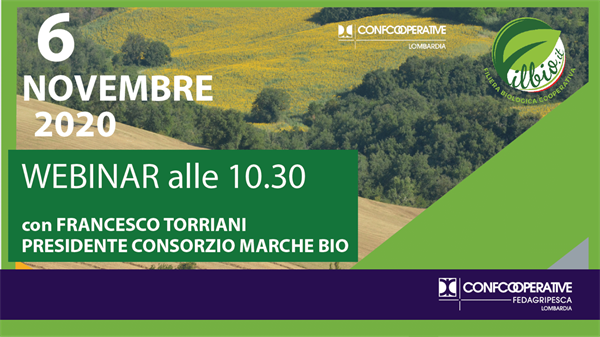 SAVE THE DATE - 6 NOVEMBRE I  Webinar “Biologico in rete”