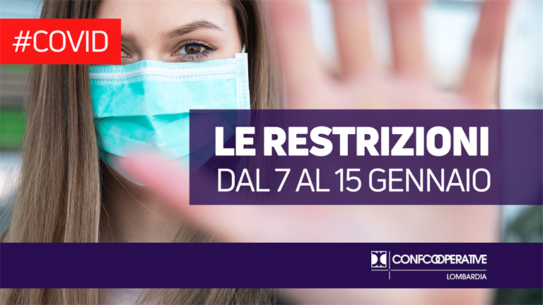 Covid, le restrizioni dal 7 al 15 gennaio