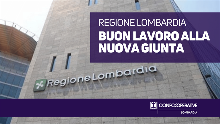 Cooperazione lombarda: buon lavoro alla vicepresidente Moratti, all’assessore Guidesi e a tutta la giunta