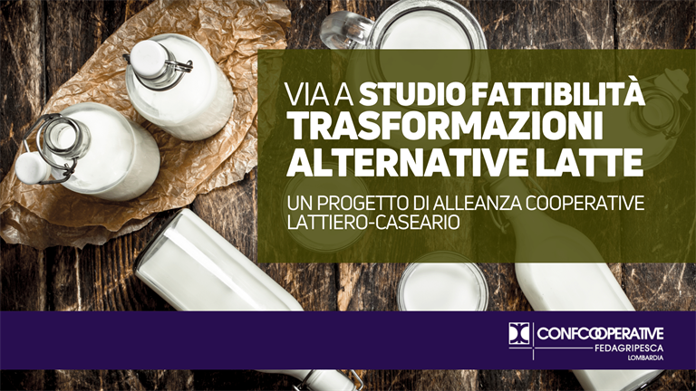 Lattiero-caseario, al via uno studio di fattibilità Alleanza Cooperative per trasformazioni alternative latte