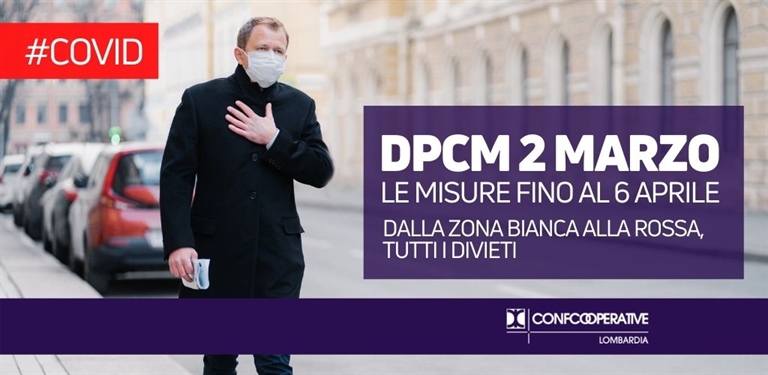 DPCM 2 MARZO | I divieti anti Covid fino al 6 aprile