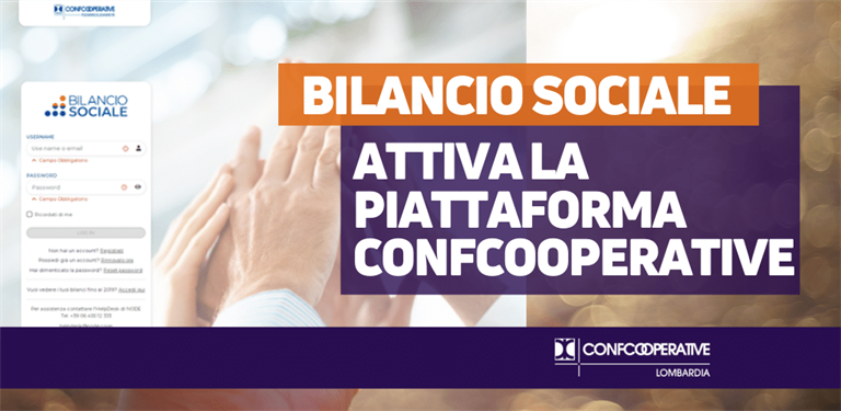 Bilancio sociale, attiva la nuova piattaforma per le cooperative