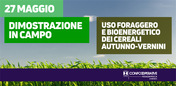 27 maggio | Giornata in campo: dimostrazione sull’uso foraggero e bioenergetico dei cereali autunno-vernini