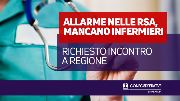 Mancano infermieri nelle Rsa, associazioni sociosanitario chiedono incontro a Regione