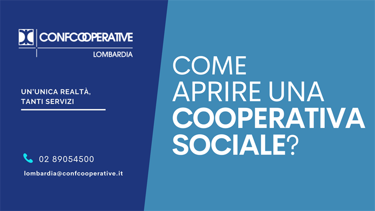 Aprire una cooperativa sociale | Confcooperative Lombardia