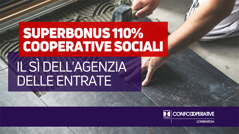 Superbonus 110%, ok anche per cooperative sociali