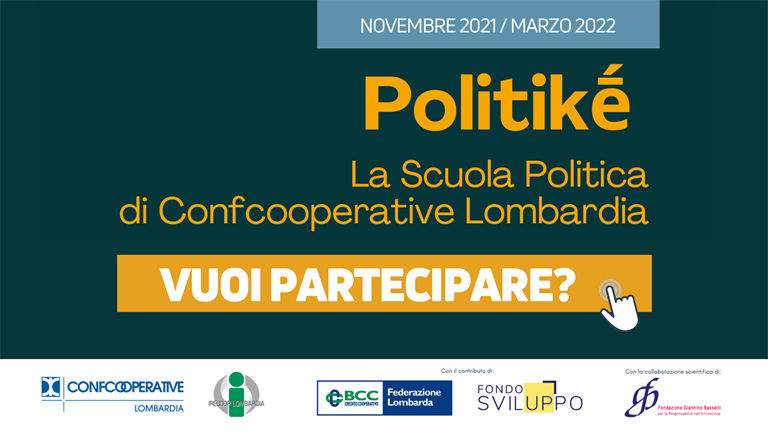 Politiké 2021-2022 | Iscriviti alla Scuola Politica di Confcooperative Lombardia