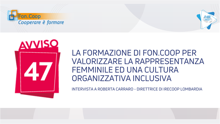 La formazione di Fon.Coop per valorizzare la rappresentanza femminile ed una cultura organizzativa inclusiva