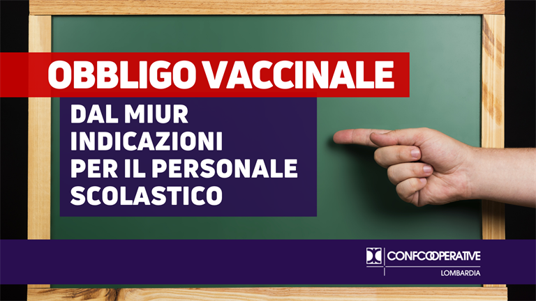 Obbligo vaccinale, dal Miur indicazioni operative per il personale scolastico