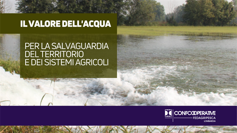 Il valore dell’acqua per la salvaguardia del territorio e dei sistemi agricoli