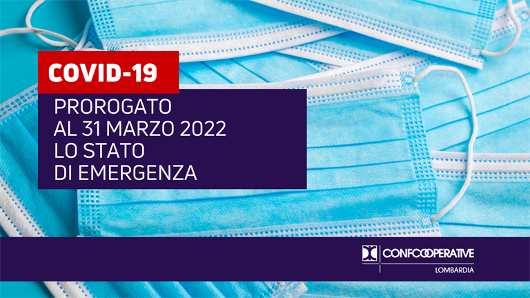 Covid-19, prorogato al 31 marzo lo stato di emergenza