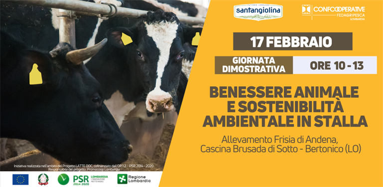 SAVE THE DATE 17 febbraio | Giornata dimostrativa "Benessere animale e sostenibilità ambientale in stalla"