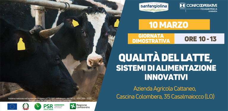 SAVE THE DATE 10 marzo | Giornata dimostrativa "Qualità del latte, sistemi di alimentazione innovativi”
