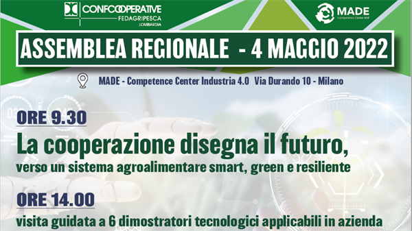 4 MAGGIO | Assemblea regionale di Confcooperative FedAgriPesca Lombardia