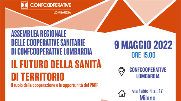 9 MAGGIO | Assemblea regionale delle cooperative sanitarie di Confcooperative Lombardia