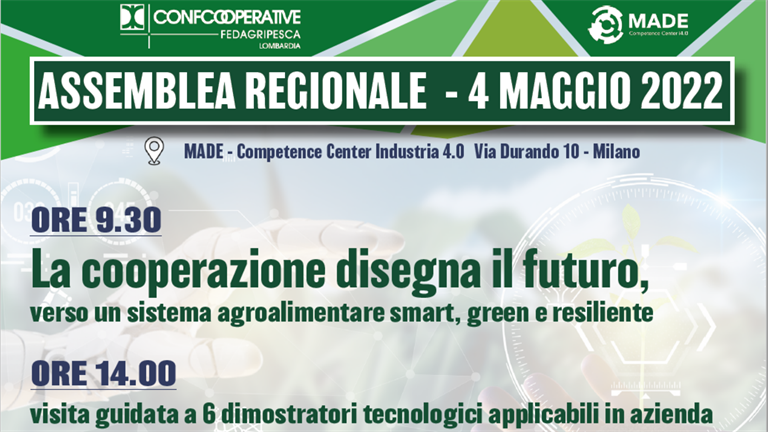 ASSEMBLEA CONCOOPERATIVE FEDAGRIPESCA LOMBARDIA - 4 MAGGIO 2022