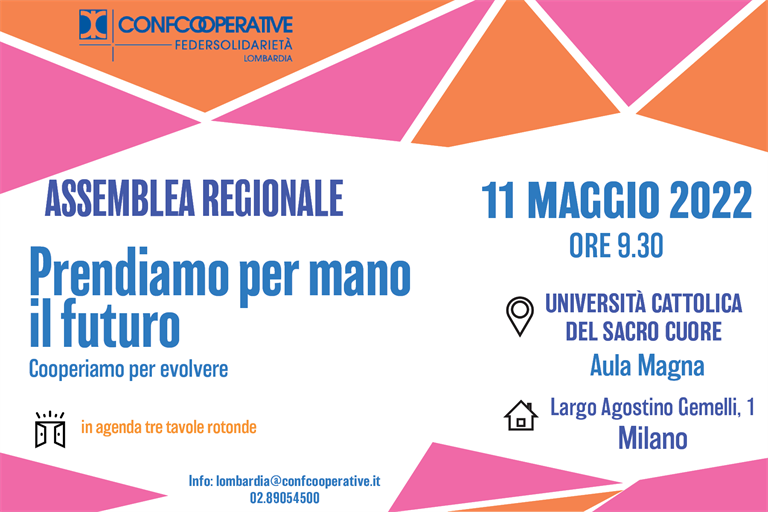 ASSEMBLEA CONFCOOPERATIVE FEDERSOLIDARIETA' LOMBARDIA - 11 MAGGIO 2022