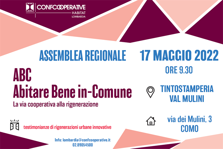 ASSEMBLEA CONFCOOPERATIVE HABITAT LOMBARDIA - 17 MAGGIO 2022