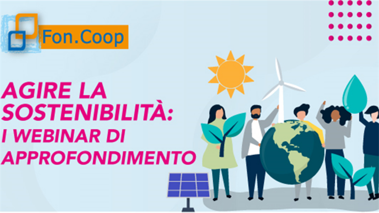 Fon.Coop: formazione alla sostenibilità, due webinar dedicati
