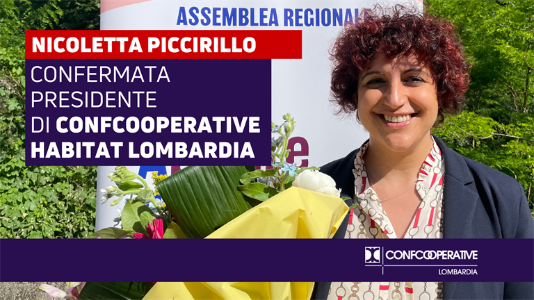 Confcooperative Habitat Lombardia, Nicoletta Piccirillo riconfermata presidente